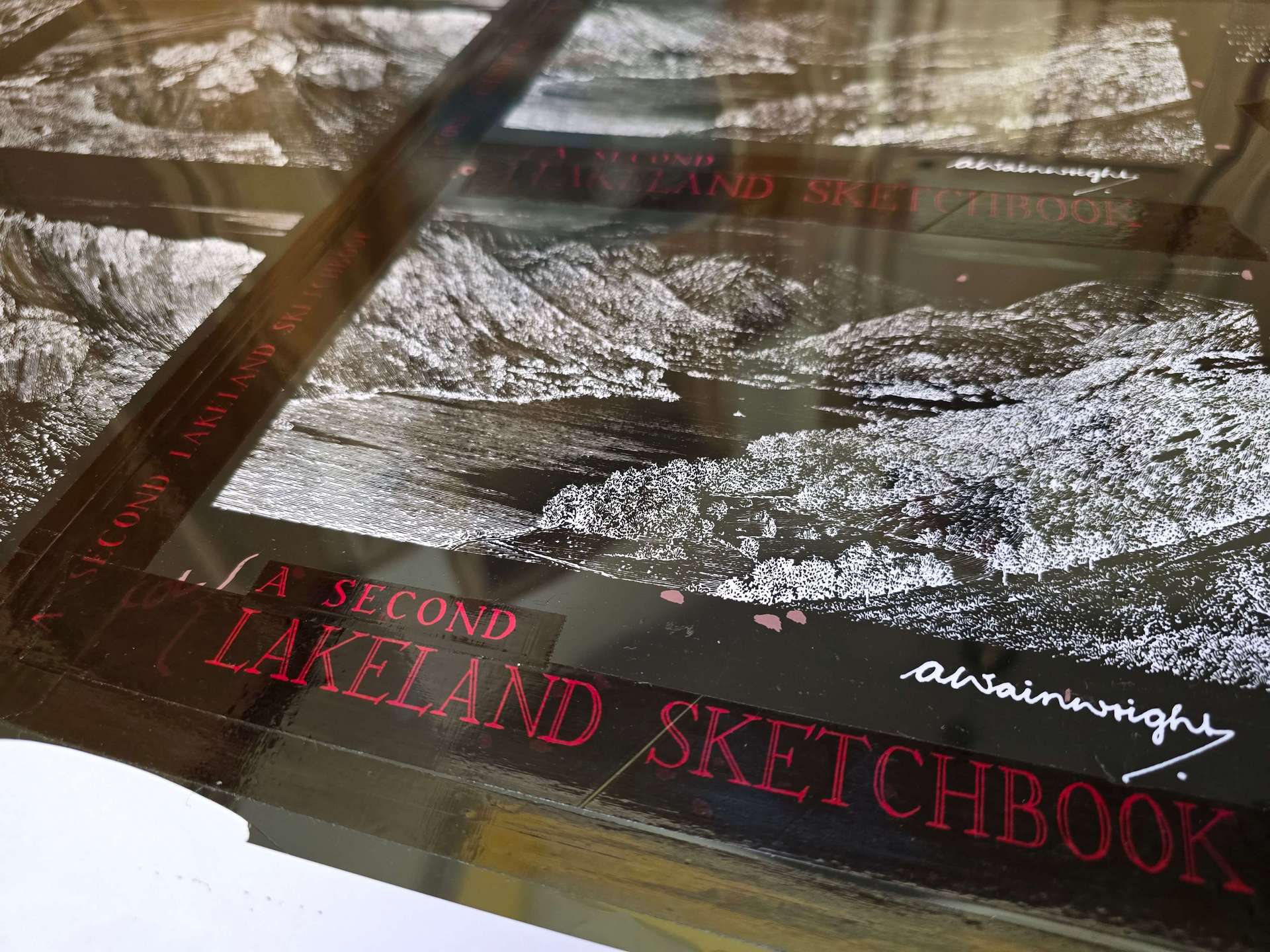 A Second Lakeland Sketchbook Dust Jacket Negative