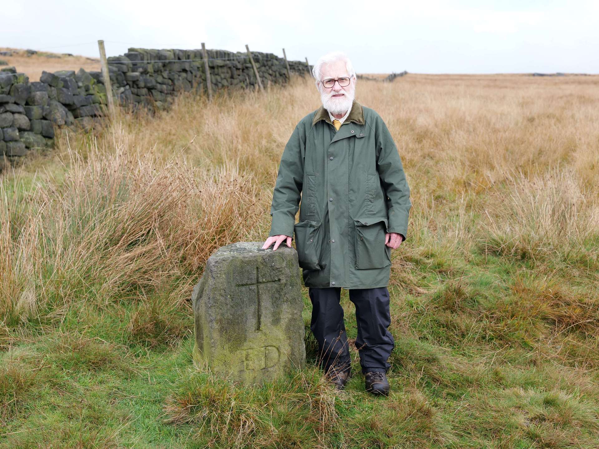 Chris Beside the Te Deum Stone