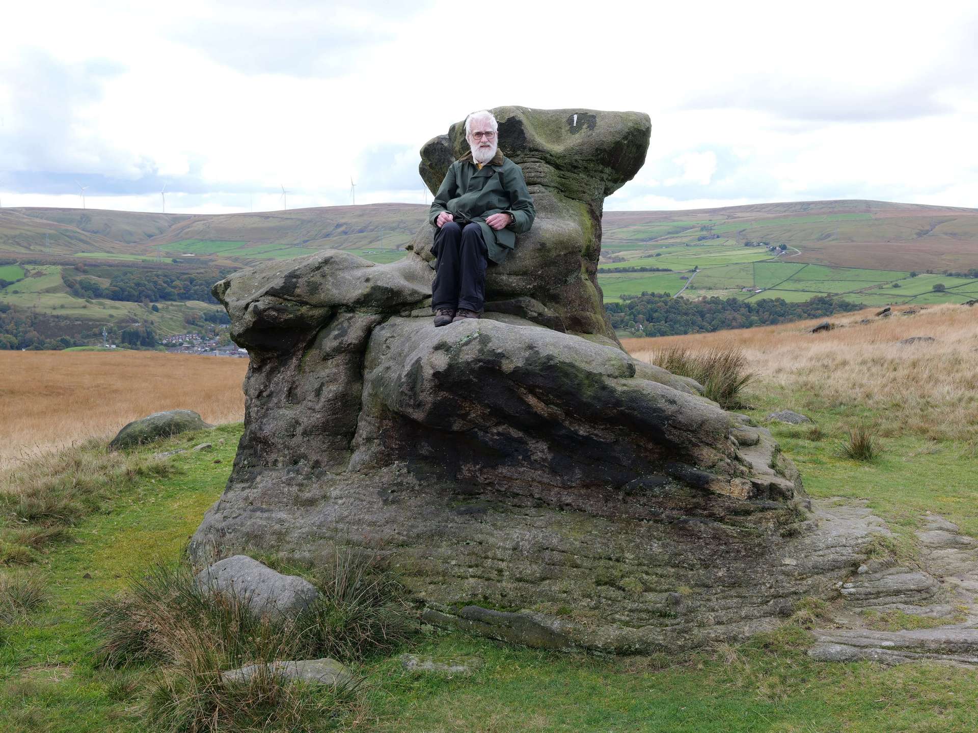 Chris and the Basin Stone