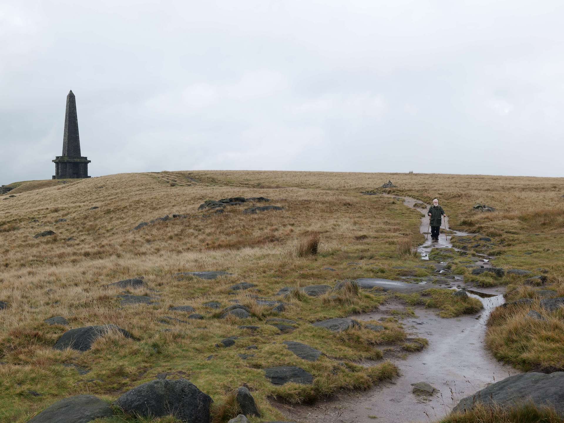 Leaving Stoodley Pike