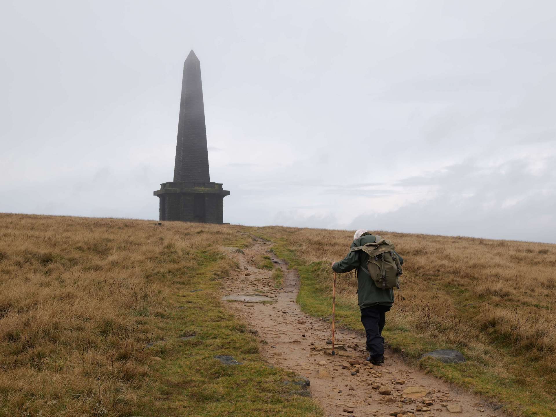 The Mist Clears Above Stoodley Pike